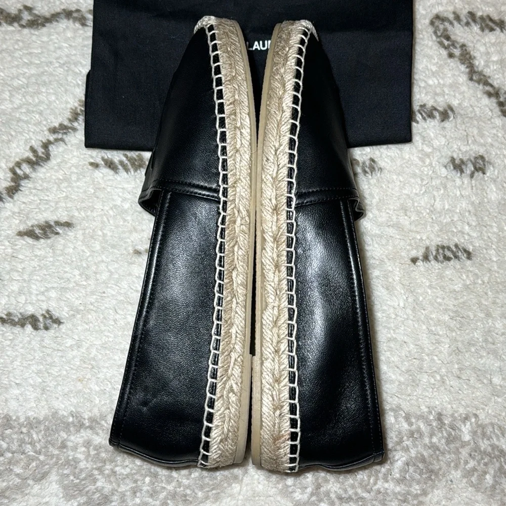 YSL Logo Espadrille Flat